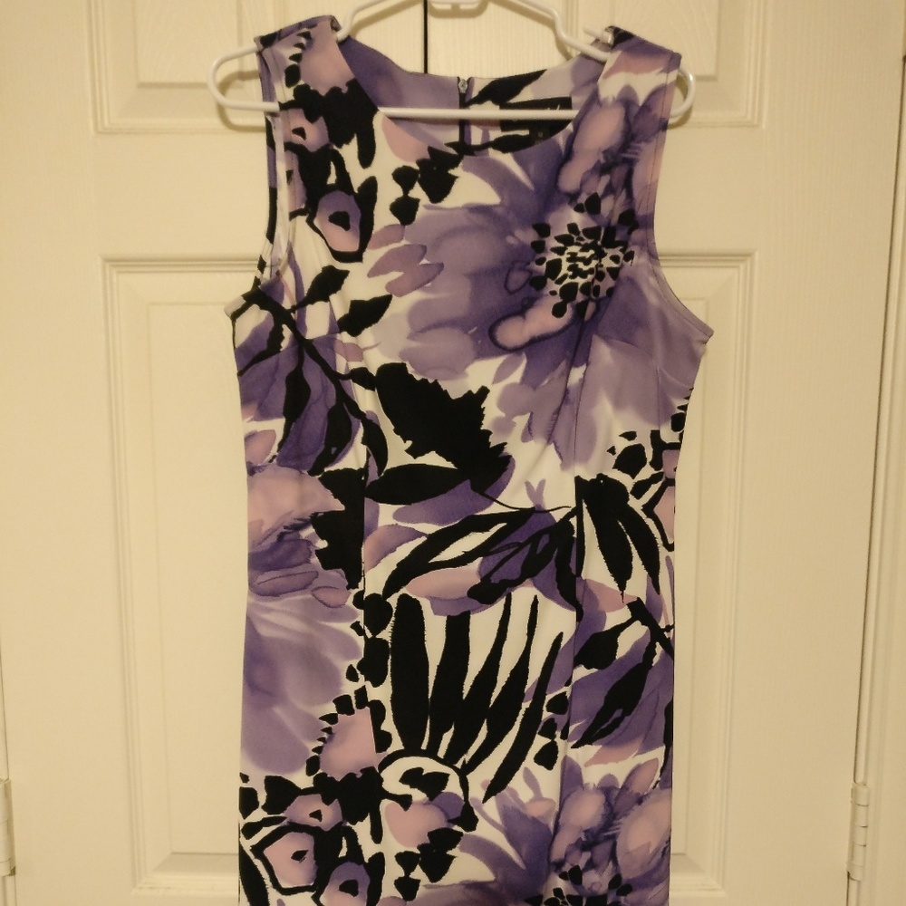 Purple and black dress